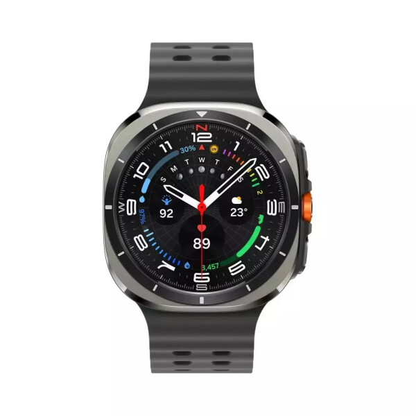 Samsung Galaxy Watch Ultra 2025 Titanium 47mm Αδιάβροχο με eSIM και Παλμογράφο Ασημί