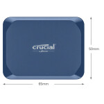 Crucial X10 USB 3.2 Εξωτερικός SSD 2TB 2.5 Μπλε