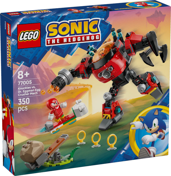 Lego Τουβλάκια Sonic Knuckles vs Dr. Eggman Egg Crusher Mech για 8 Ετών 350τμχ Κωδικός 77005