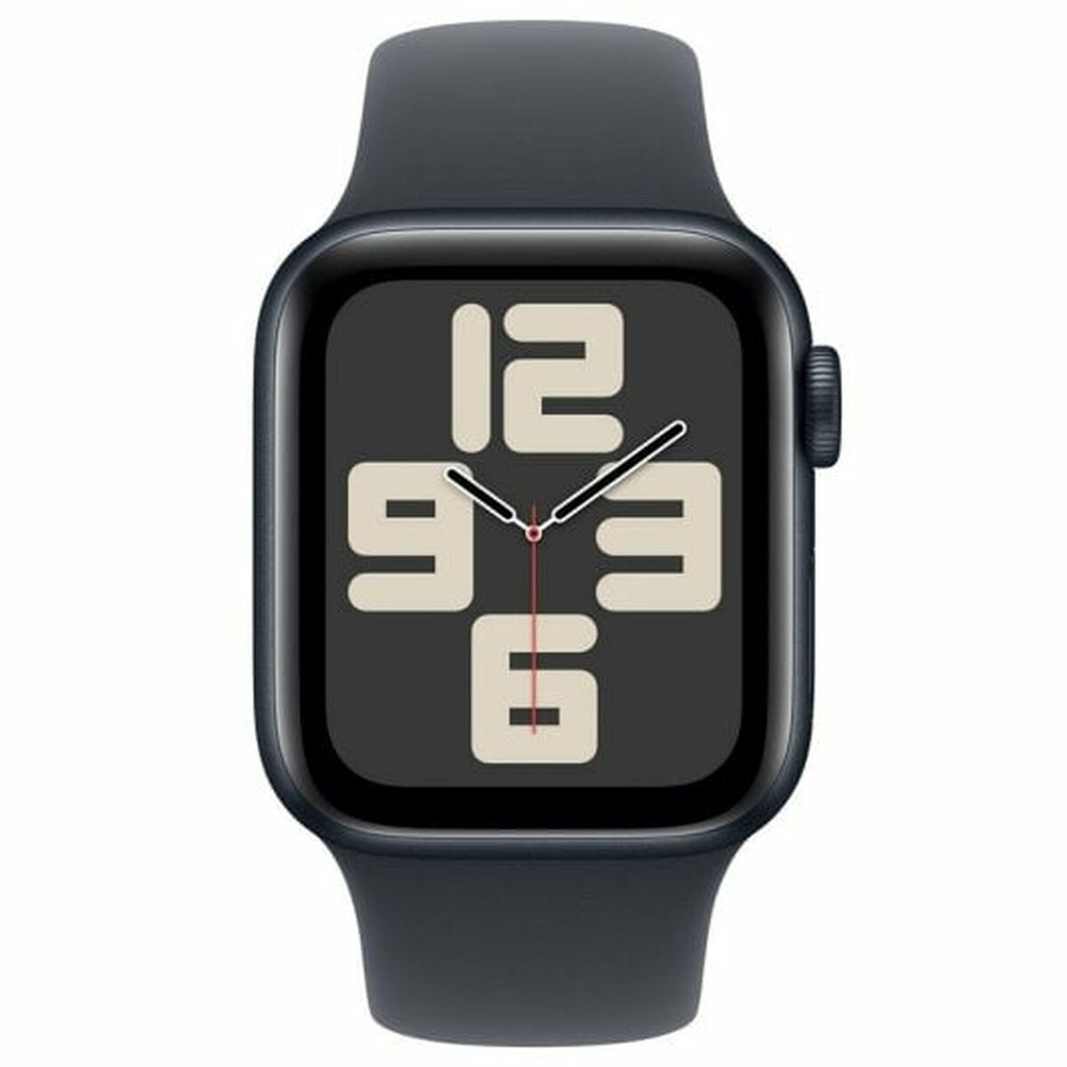 Apple Watch SE 2024 Aluminium 40mm Αδιάβροχο με Παλμογράφο Midnight με Midnight Sport Band S/M