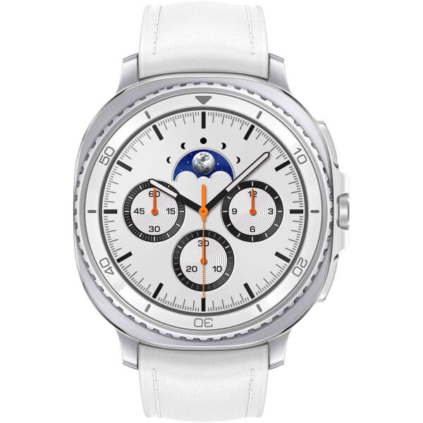 Samsung Galaxy Watch8 Classic Stainless Steel 46mm Αδιάβροχο με Παλμογράφο Λευκό