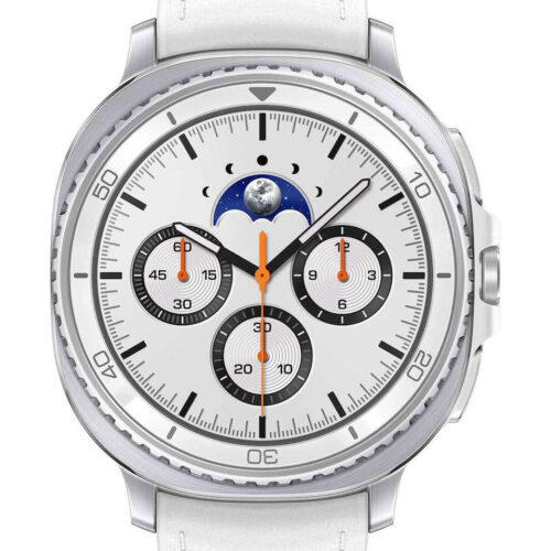 Samsung Galaxy Watch8 Classic Stainless Steel 46mm Αδιάβροχο με Παλμογράφο Λευκό
