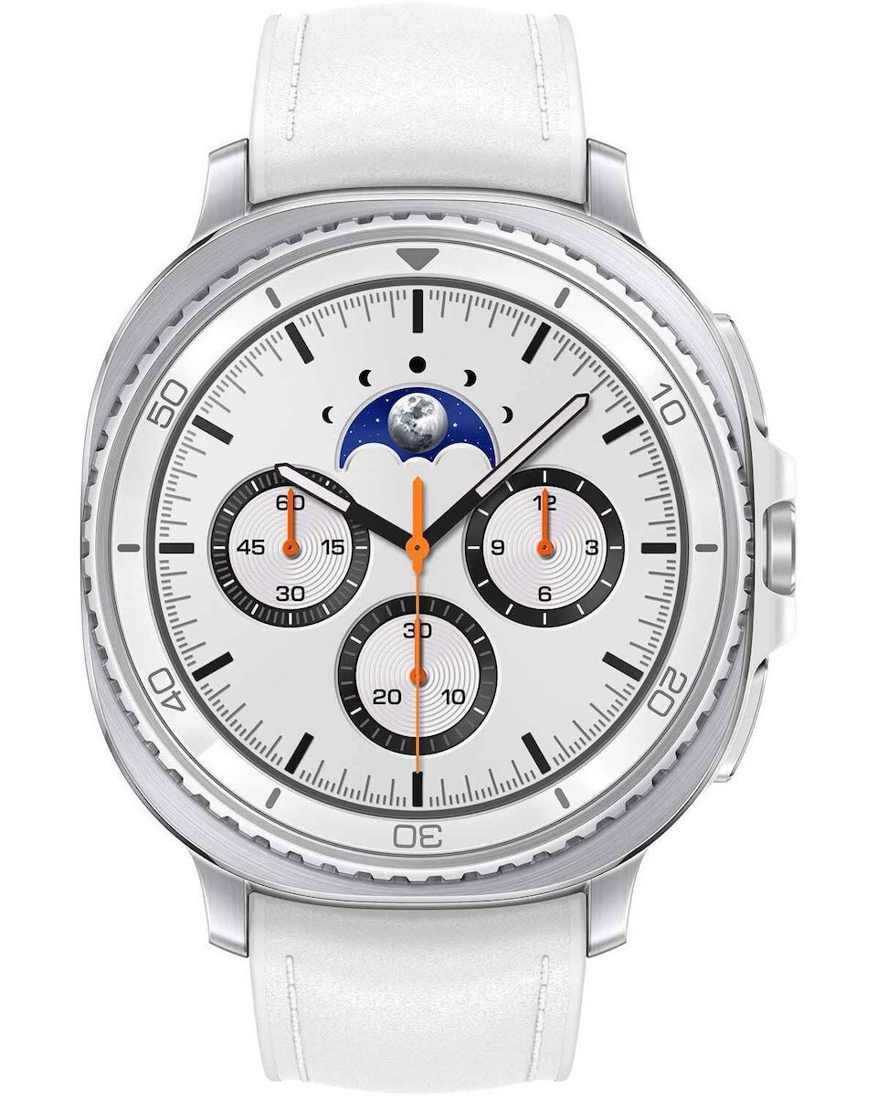 Samsung Galaxy Watch8 Classic Stainless Steel 46mm Αδιάβροχο με Παλμογράφο Λευκό