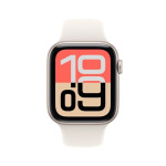 Apple Watch SE 3 Aluminium 44mm Αδιάβροχο με Παλμογράφο Starlight Aluminium Case with Starlight Sport Band - S/M