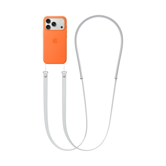 Apple Crossbody Strap Λουράκι Λαιμού για Κινητά Light Gray