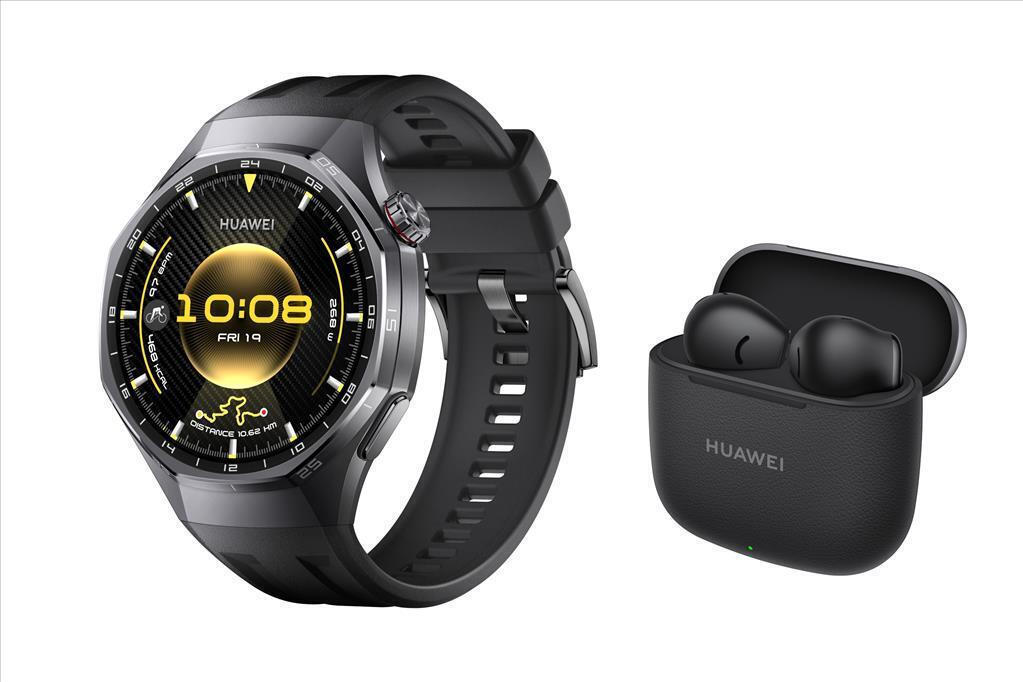 Huawei Watch GT 6 Pro Titanium 46mm Αδιάβροχο με Παλμογράφο Black Huawei Freebuds SE 3 Black