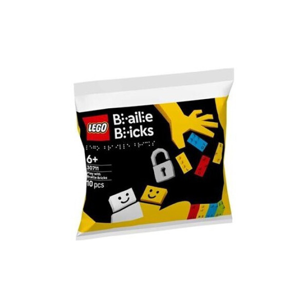 Lego Τουβλάκια Play with Braille Bricks για 6 Ετών 10τμχ Κωδικός 30711