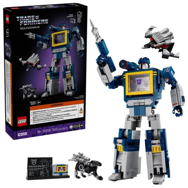 Lego Icons Transformers-Soundwave για 18 Ετών 1505τμχ Κωδικός 10358