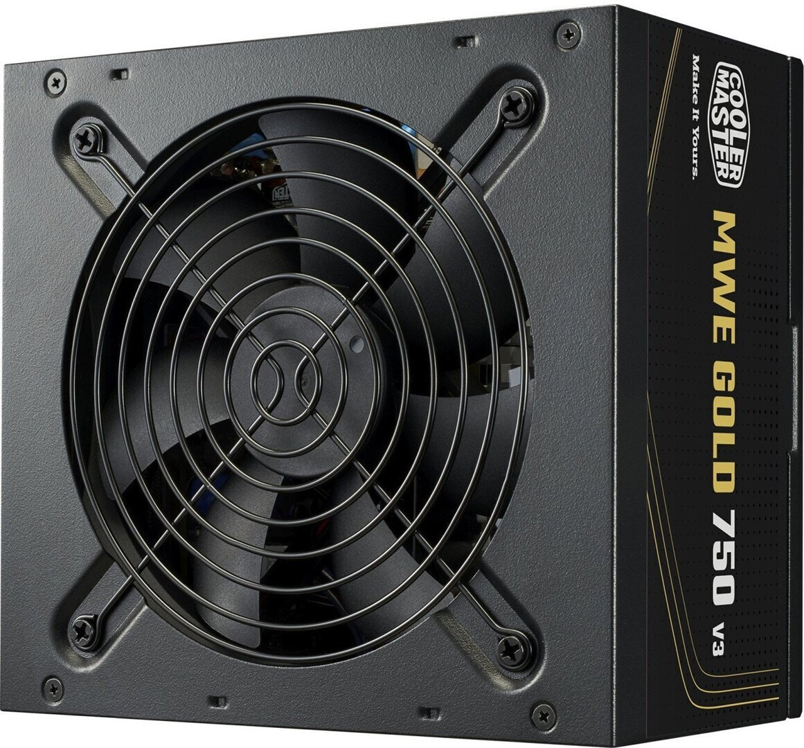 CoolerMaster MWE 750 rev. 3.0 750W Μαύρο Τροφοδοτικό Υπολογιστή Full Wired 80 Plus Gold