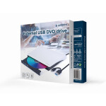 Gembird Εξωτερικός Οδηγός Blu-Ray Εγγραφής για Laptop Μαύρο Κωδικός DVD-USB-031-BW