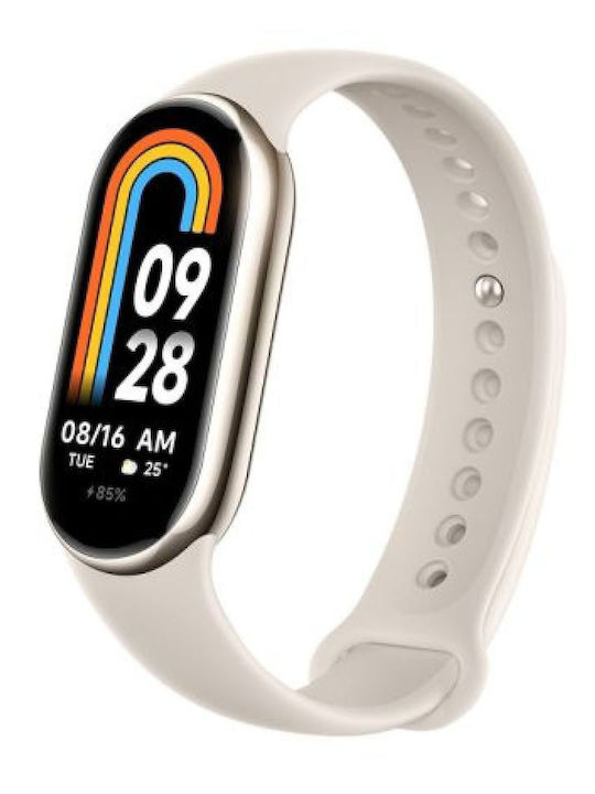 Xiaomi Smart Band 8 Αδιάβροχο με Παλμογράφο Χρυσό