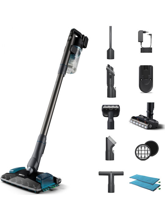 Philips 8000 Series Επαναφορτιζόμενη Σκούπα Stick 25.2V Τιρκουάζ