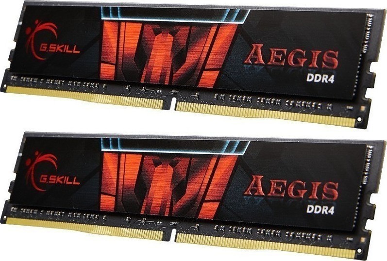 G.Skill Aegis DDR4 16GB RAM με 2x8GB Modules και Ταχύτητα 2400 για Desktop Κωδικός F4-2400C17D-16GIS