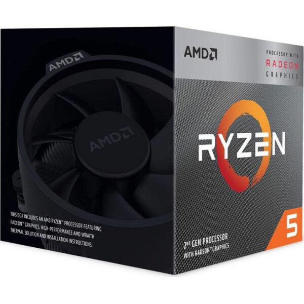 AMD Ryzen 5 3400G 3.7GHz Επεξεργαστής 4 Πυρήνων για Socket AM4 σε Κουτί με Ψύκτρα