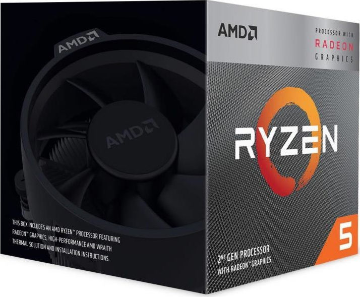 AMD Ryzen 5 3400G 3.7GHz Επεξεργαστής 4 Πυρήνων για Socket AM4 σε Κουτί με Ψύκτρα
