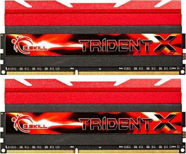 G.Skill TridentX DDR3 16GB RAM με 2x8GB Modules και Ταχύτητα 2400 για Desktop Κωδικός F3-2400C10D-16GTX