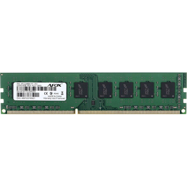 Afox DDR3 με Module 1x8GB και Ταχύτητα 1600 για Desktop Κωδικός AFLD38BK1P