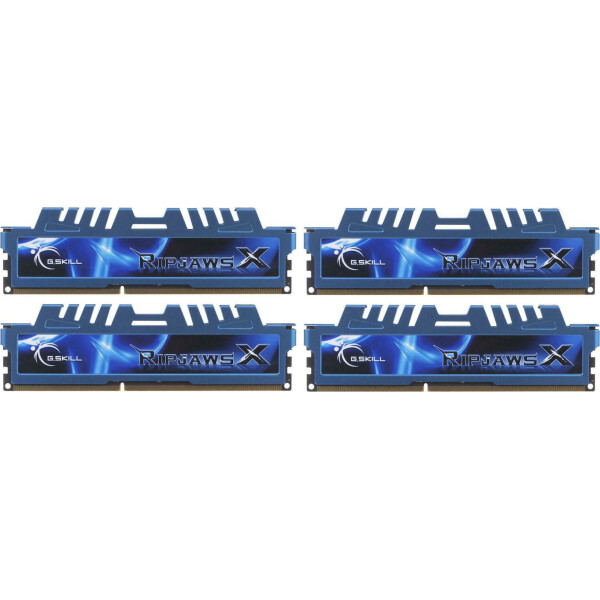 G.Skill RipjawsX DDR3 32GB RAM με 4x8GB Modules και Ταχύτητα 1600 για Desktop Κωδικός F3-1600C9Q-32GXM