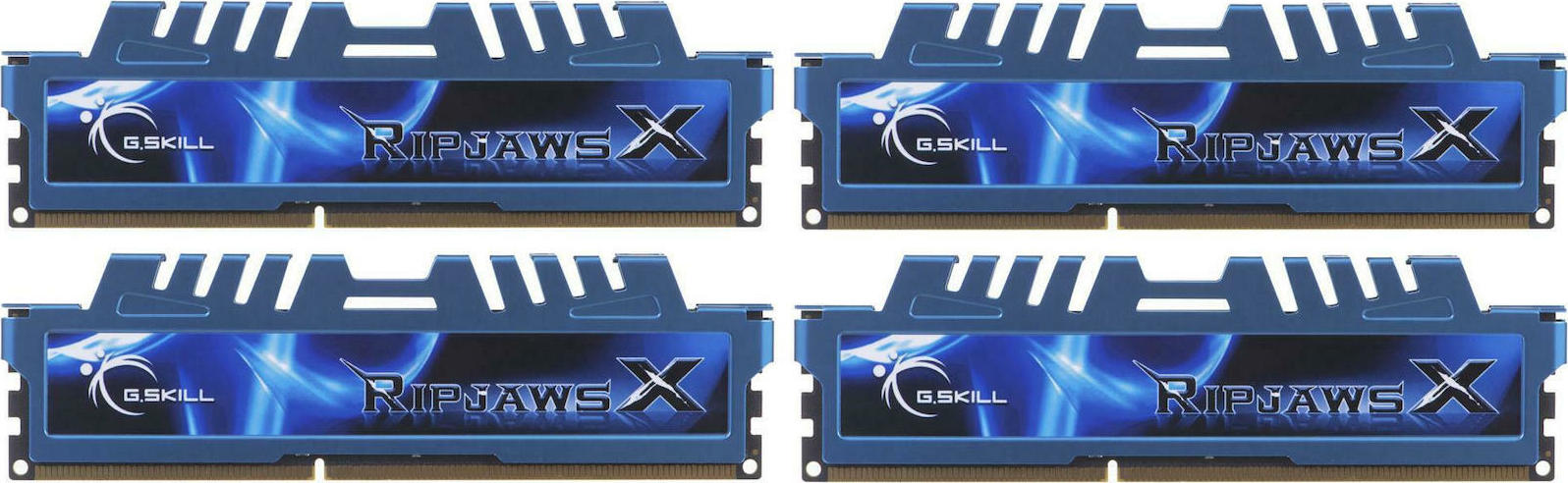 G.Skill RipjawsX DDR3 32GB RAM με 4x8GB Modules και Ταχύτητα 1600 για Desktop Κωδικός F3-1600C9Q-32GXM