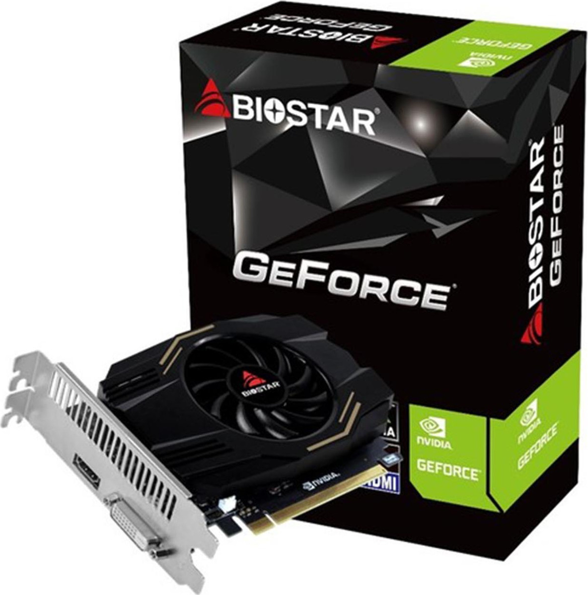 Biostar GeForce GT 1030 4GB GDDR4 Κάρτα Γραφικών Κωδικός VN1034TB46-TB1RA-BS2