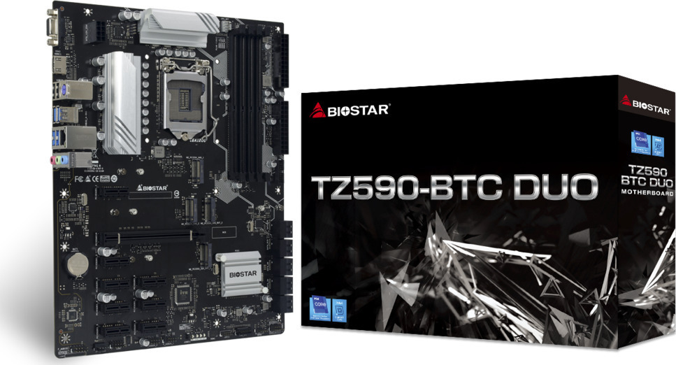 Biostar TZ590-BTC DUO Motherboard ATX με Intel 1200 Socket