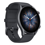 Amazfit GTR 3 Pro Aluminium 46mm Αδιάβροχο Smartwatch με Παλμογράφο Infinite Black