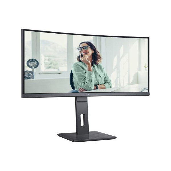 AOC CU34P3CV VA Curved Monitor 34 QHD 3440x1440 με Χρόνο Απόκρισης 4ms GTG