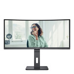 AOC CU34P3CV VA Curved Monitor 34 QHD 3440x1440 με Χρόνο Απόκρισης 4ms GTG