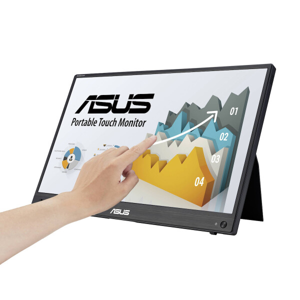 Asus ZenScreen MB16AHT IPS Touch Φορητό Monitor 15.6 FHD 1920x1080 με Χρόνο Απόκρισης 5ms GTG