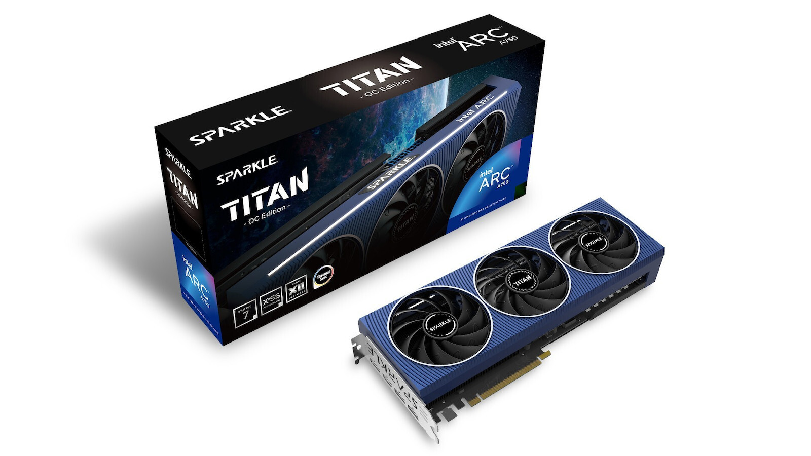 Sparkle ARC A750 8GB GDDR6 Titan OC Κάρτα Γραφικών Κωδικός SA750T-8GOC