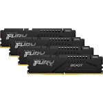 Kingston Fury Beast DDR5 128GB RAM με 4x32GB Modules και Ταχύτητα 5600 για Desktop Κωδικός KF556C40BBK4-128