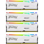 Kingston Fury Beast RGB DDR5 128GB RAM με 4x32GB Modules και Ταχύτητα 5200 για Desktop Κωδικός KF552C40BWAK4-128
