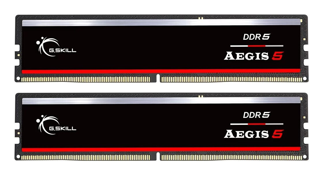 G.Skill Aegis 5 DDR5 64GB RAM με 2x32GB Modules και Ταχύτητα 5200 για Desktop Κωδικός F5-5200J4040A32GX2-IS