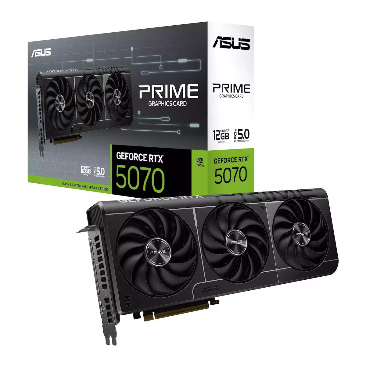 Asus GeForce RTX 5070 12GB GDDR7 Prime Κάρτα Γραφικών Κωδικός 90YV0M11-M0NA00