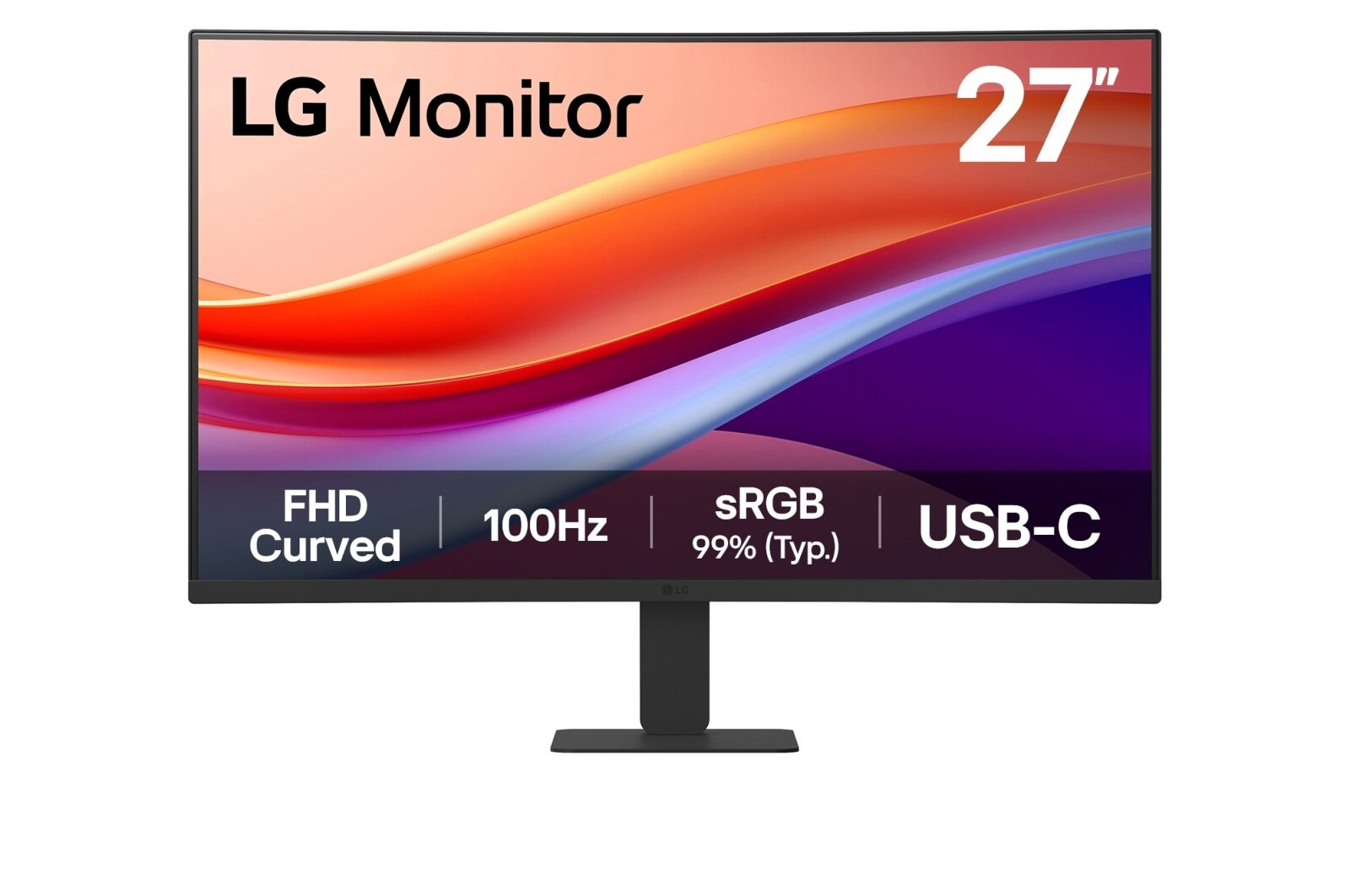 LG 27U421A-B VA HDR Curved Monitor 27 FHD 1920x1080 με Χρόνο Απόκρισης 5ms GTG