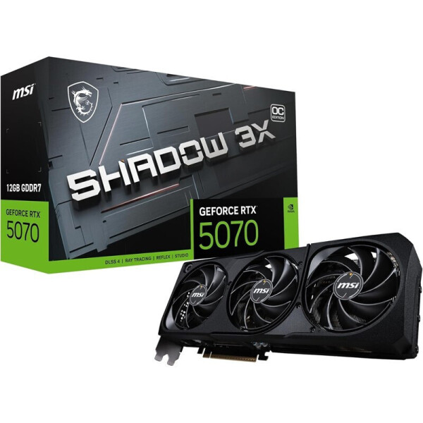 MSI GeForce RTX 5070 12GB GDDR7 Shadow 3X OC Κάρτα Γραφικών Κωδικός V532-002R