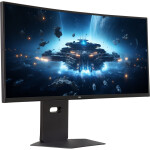 LG UltraGear Ultrawide VA HDR Curved Monitor 34 QHD 3440x1440 160Hz με Χρόνο Απόκρισης 5ms GTG