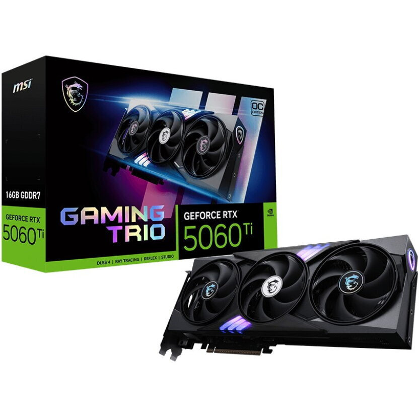 MSI GeForce RTX 5060 Ti 16GB GDDR7 Gaming Trio OC White Κάρτα Γραφικών