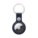 Apple FineWoven Key Ring Θήκη Μπρελόκ Δερμάτινη για AirTag Navy