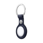 Apple FineWoven Key Ring Θήκη Μπρελόκ Δερμάτινη για AirTag Navy