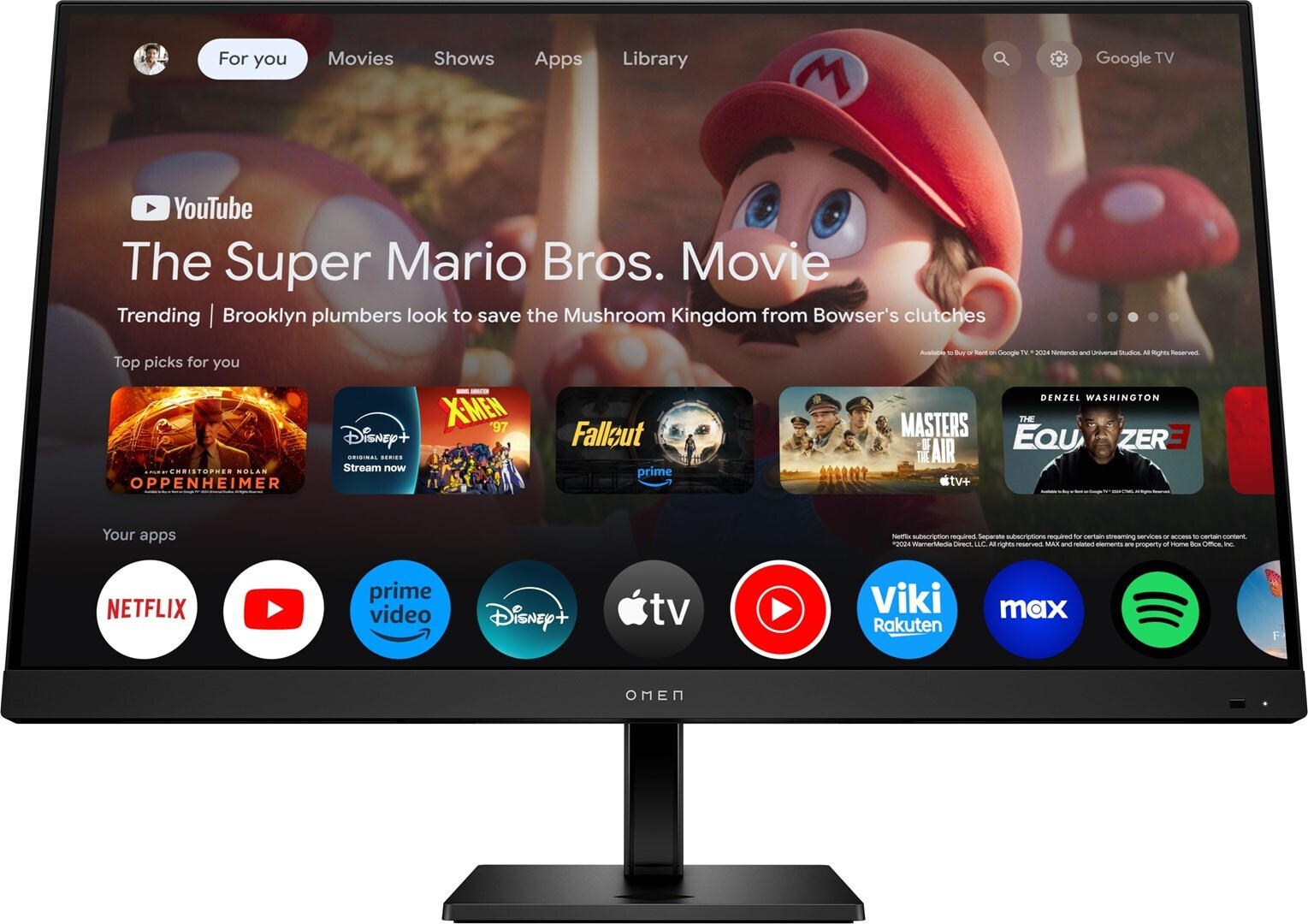 HP OMEN 32x Monitor 31.5 4K 3840x2160