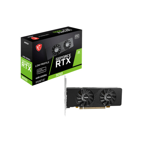 MSI GeForce RTX 3050 6GB GDDR6 LP E 6G OC Κάρτα Γραφικών Κωδικός V812-054R