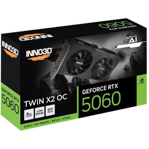 Inno 3D GeForce RTX 5060 8GB GDDR7 Twin X2 OC V2 Κάρτα Γραφικών Κωδικός N50602-08D7X-195071N