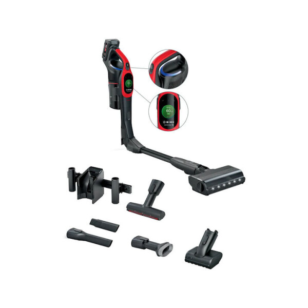 Bosch Unlimited 10 ProAnimal Επαναφορτιζόμενη Σκούπα 2 σε 1 Stick Χειρός 18V Κόκκινη