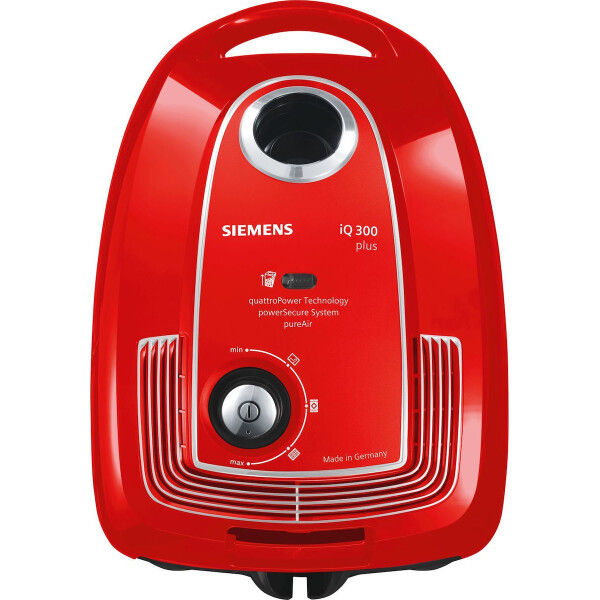 Siemens Iq300 Ηλεκτρική Σκούπα 750W με Σακούλα 4lt Κόκκινη