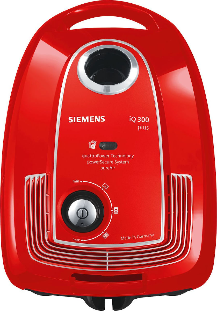 Siemens Iq300 Ηλεκτρική Σκούπα 750W με Σακούλα 4lt Κόκκινη