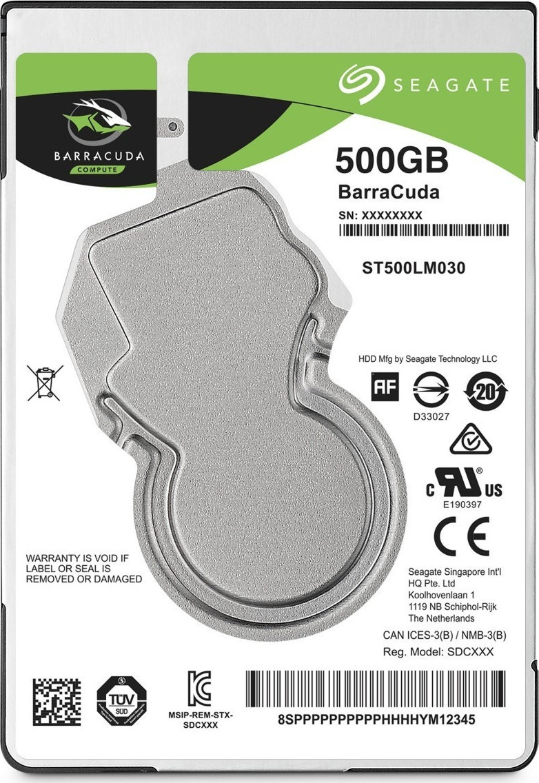 Seagate Barracuda 500GB HDD Σκληρός Δίσκος 2.5 SATA III 5400rpm με 128MB Cache για PS4 / Desktop / Laptop Κωδικός ST500LM030