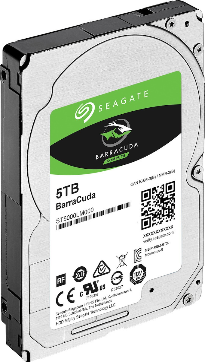 Seagate Barracuda 5TB HDD Σκληρός Δίσκος 2.5 SATA III 5400rpm με 128MB Cache για Desktop / Laptop Κωδικός ST5000LM000