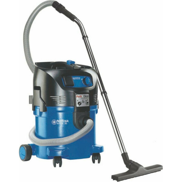 Nilfisk Attix 30-21 PC Σκούπα Υγρών / Στερεών 1500W με Πλαστικό Κάδο 30lt Κωδικός 107407544