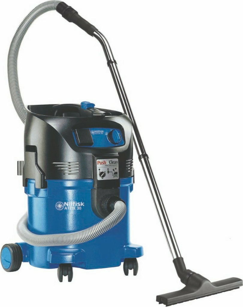 Nilfisk Attix 30-21 PC Σκούπα Υγρών / Στερεών 1500W με Πλαστικό Κάδο 30lt Κωδικός 107407544